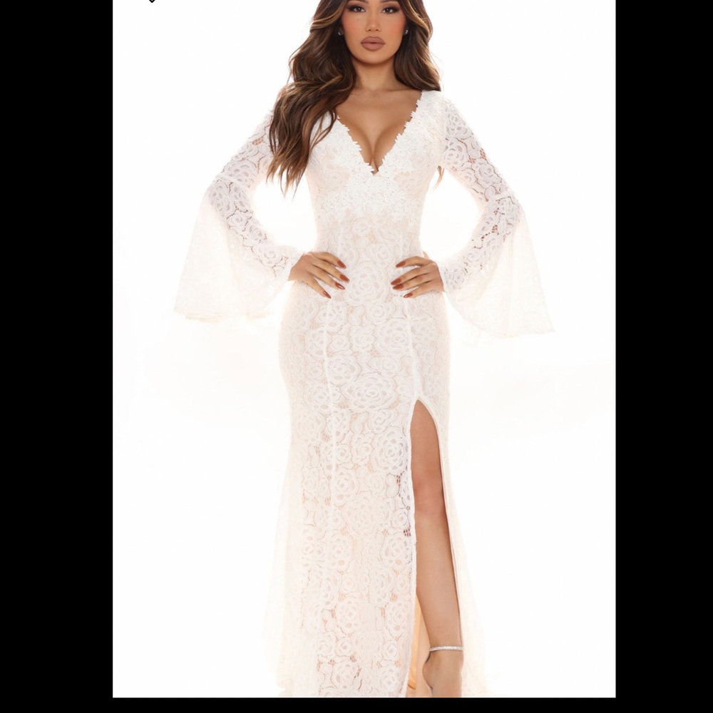 Lace and cram wedding like dress